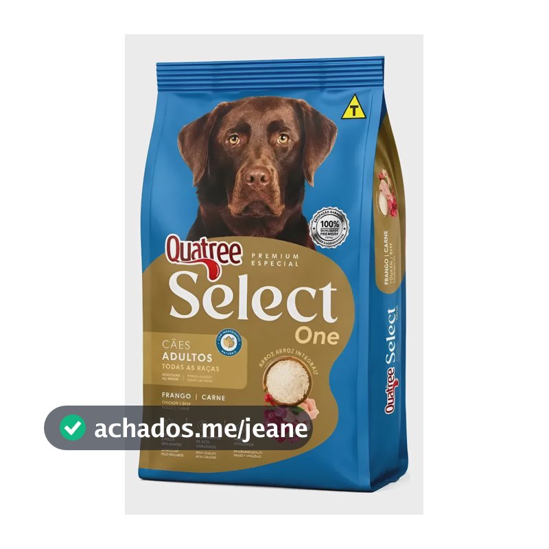 Ração Quatree Select One Cães Adultos Frango E Carne 15kg