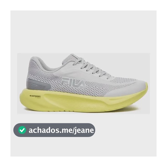 Tenis Fila Spry Feminino Branco/verde Limao/cinza Liso 36 Br