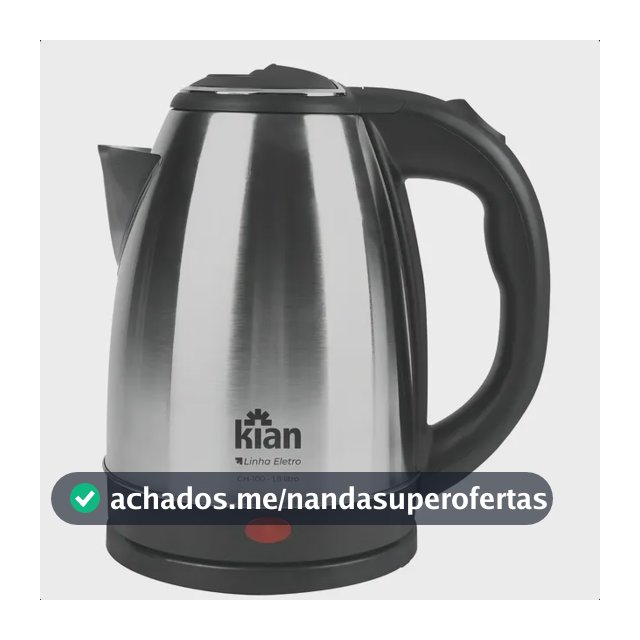 Chaleira Elétrica Kian 1,8l Inox Ch-100