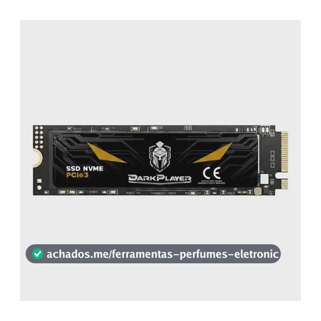 Ssd 1tb Nvme Gen 3 Darkplayer Pro Gamer Alta Performance Preto
