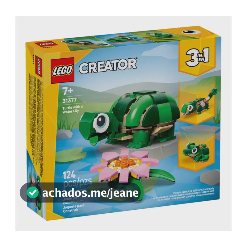 Lego Creator Tartaruga 3 Em 1 124p