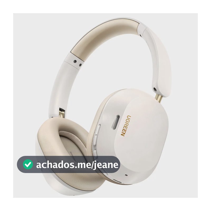 Headphone Bluetooth Max5c Ugreen 75h Anc 43db Cor Branco