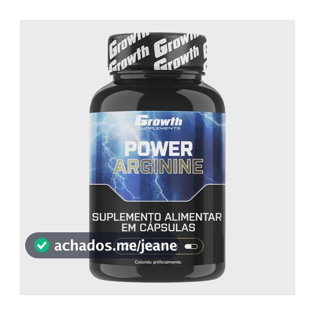 Power Arginine 120 Cáps. (600mg) Growth Supplements