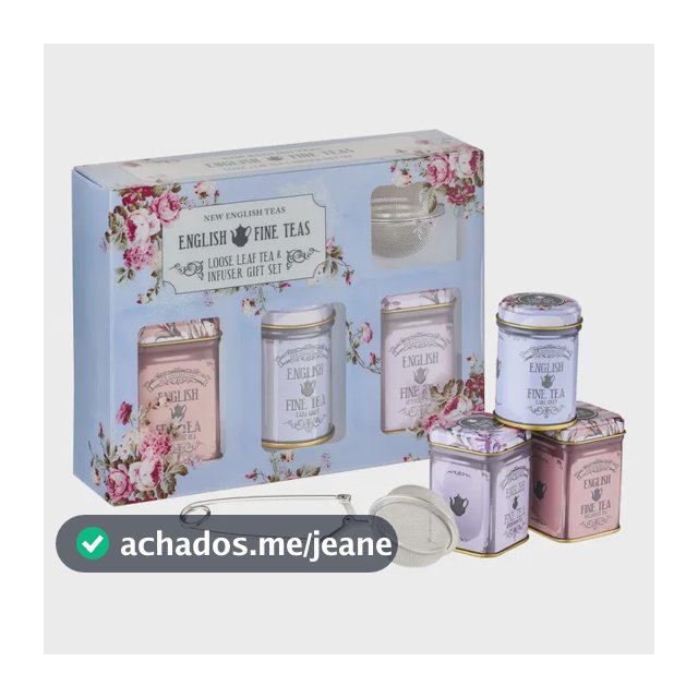 Conjunto De Chá Para Presente New English Teas 3 Loose Leaf