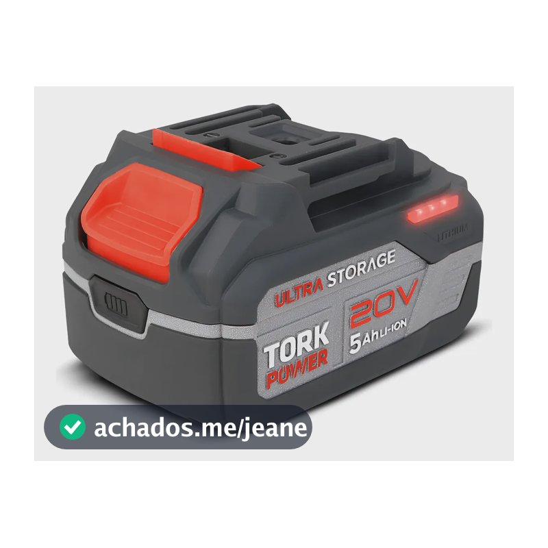 Bateria Lithium 20v Alto Desempenho 10c 5ah Ferramentas Tork 20v