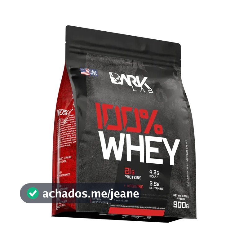Whey Protein Concentrado 100% 900g Refil Dark Lab Sabor Gelatto Di Latte