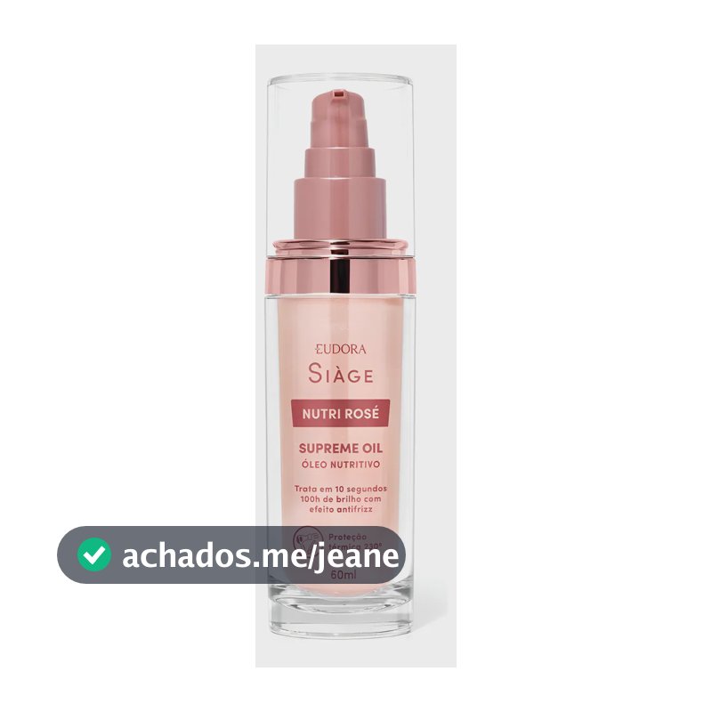 Eudora Siàge Nutri Rosé Supreme Oil 60ml
