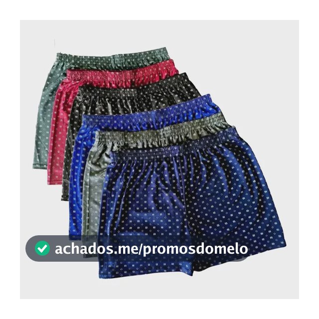 Kit 5 Cueca Samba Canção Short Masculino Pijama Conforto