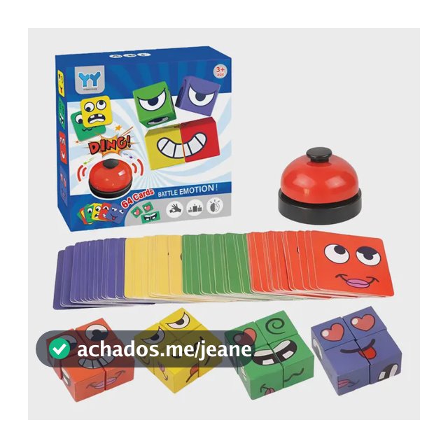 Jogo Educativo De Emoções Com Cartas E Sino