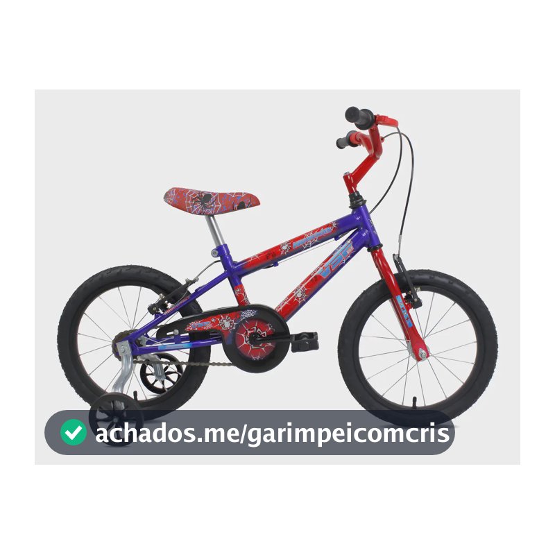 Bicicleta Infantil Aro 16 Masculina Até 7 Anos Super Heróis