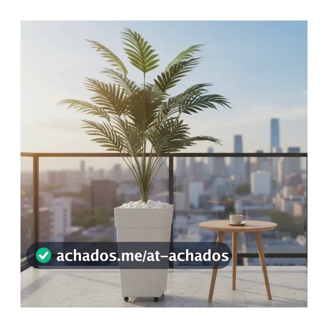 Planta Artificial Palmeira Grande Sala Decoracao Com Vaso