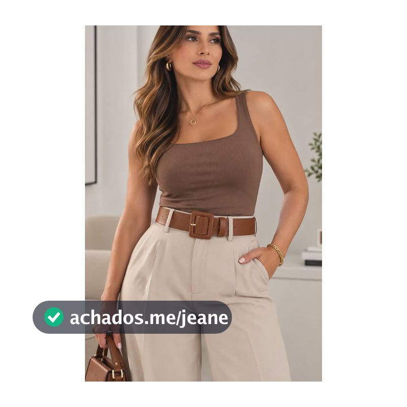Cinto Feminino Largo 4 Cm Com Fivela De Metal Encapada Chic Caramelo 110 Cm