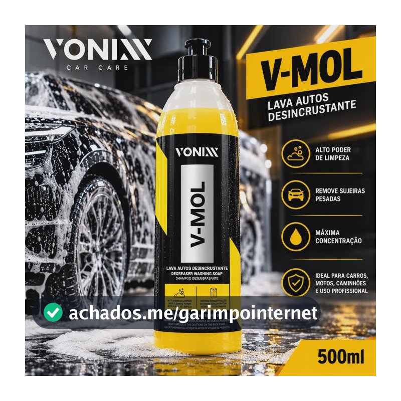 V-mol 500ml Vonixx Shampoo Automotivo Limpeza Pesada Barro