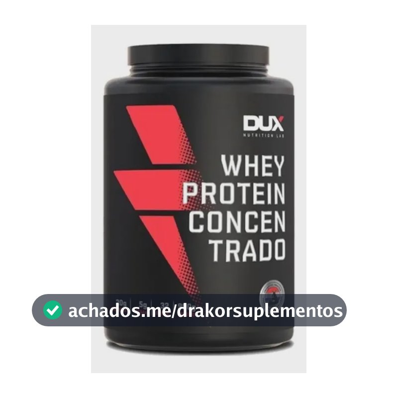 DUX HUMAN HEALTH Whey Protein Concentrado Pote 900g Sem Sabor
