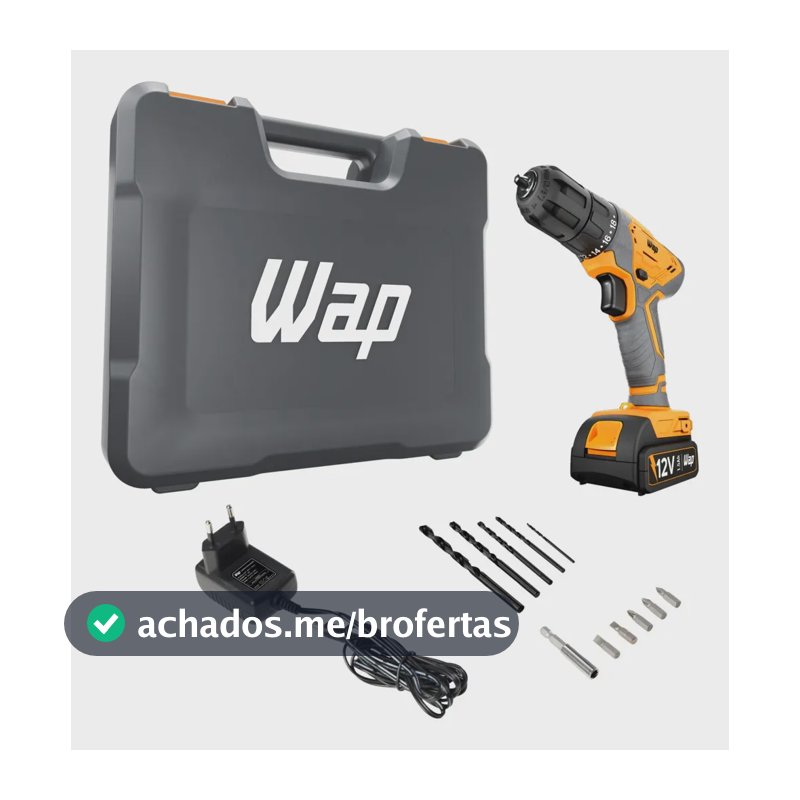 Parafusadeira e Furadeira WF12K3.2 Bateria 12V WAP