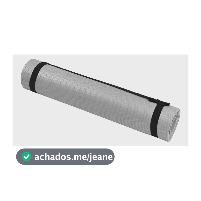 Tapete Yoga Mat T10 Com Alça De Transporte Antiderrapante Cinza Acte Sports