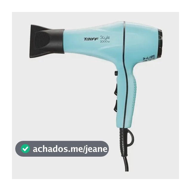Secador De Cabelos Style Azul Tiffany 2000w Taiff Azul