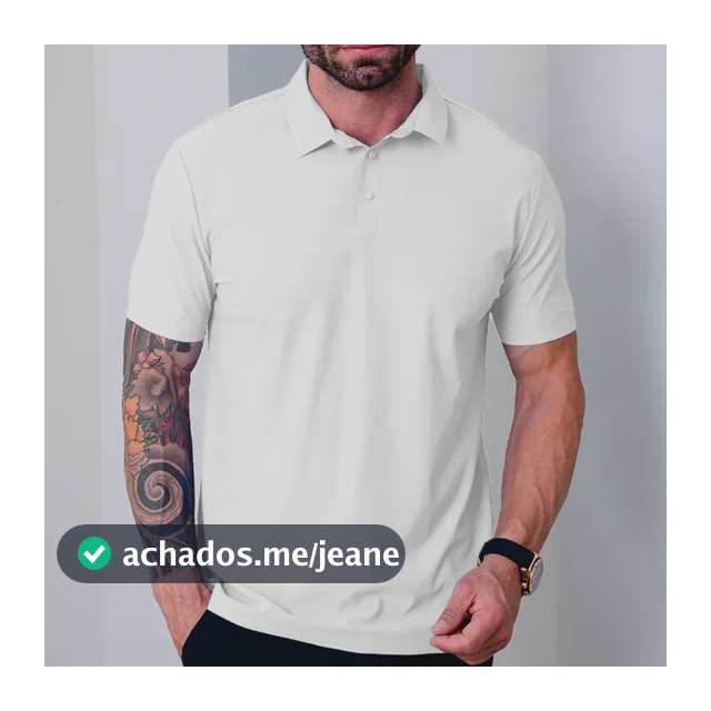 Camisa Polo Masculina Tecido Tech Confortavel Casual