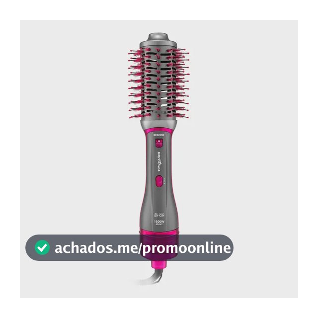 Escova Secadora Britânia 4 em 1 Cerâmica 1300W BES26SR Bivolt