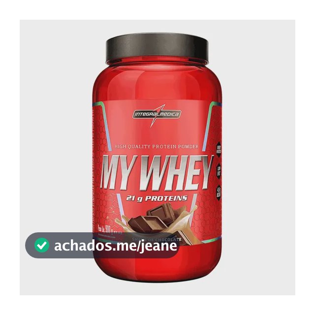 My Whey Protein Proteína  900g Ganho Massa - Integralmedica