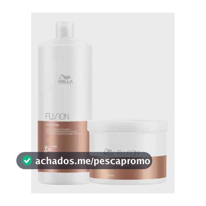 Kit Wella Fusion - Shampoo 1l + Máscara 500ml