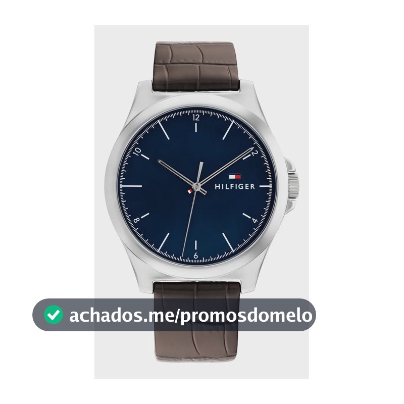 Relógio de couro masculino Tommy Hilfiger 1710549