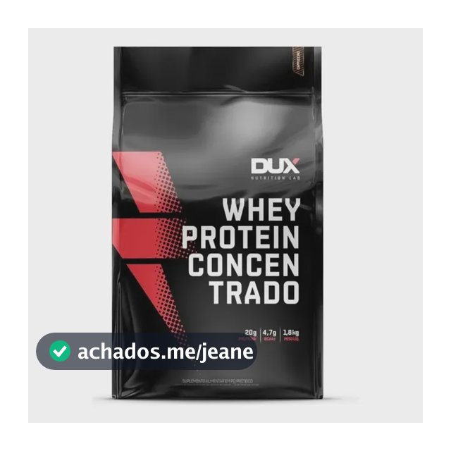 WHEY Protein Concentrado Dux em pó sabor Chocolate branco x 1.8kg