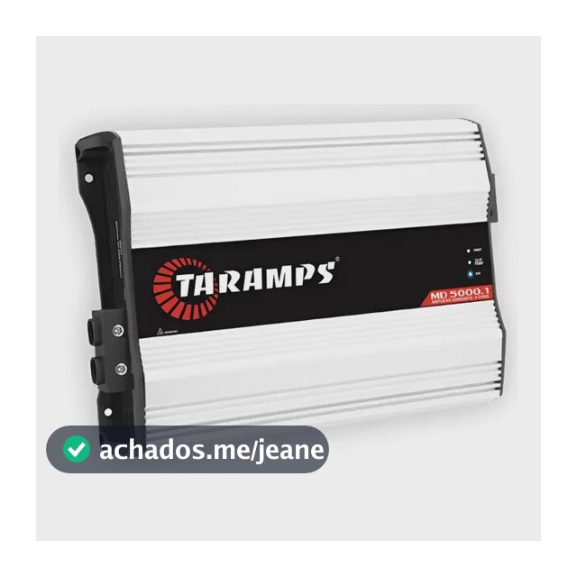Modulo Taramps Md5000 4 Ohms Potencia 5000wrms Amplificador  Branco