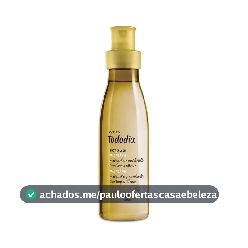Natura Colonia Macadamia Tododia 200ml Body Splash
