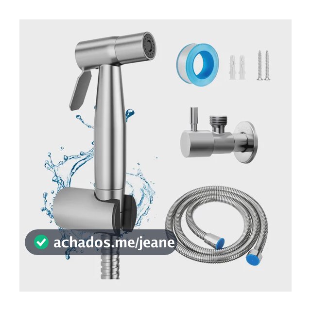 Ducha Higienica Inox 304 1/2'' Mangueira Gatilho Banheiro