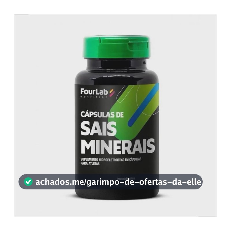 Fourlab Nutrition Cápsulas Sais Minerais Sem Sabor 60 Unid Para Hidratação