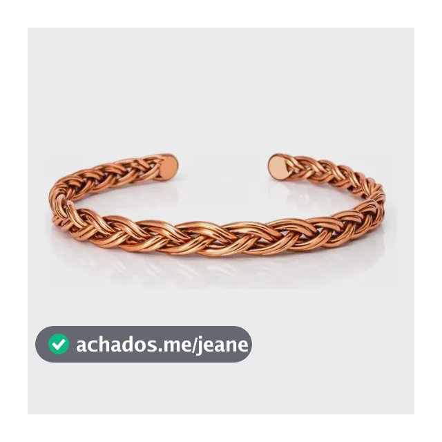 Pulseira Bracelete Cobre Puro 6 Fios Nó De Videira Ajustável Cobre Puro 6 Cm 17 Cm