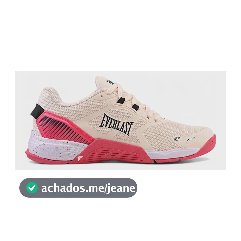 Tênis Crossfit Everlast Climber Pro 3 Feminino Masculino Bege E Rosa Liso 38 Br