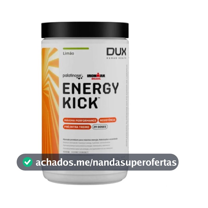 Energy Kick Sem Cafeína 1kg - Dux Human Health Sabor Limão
