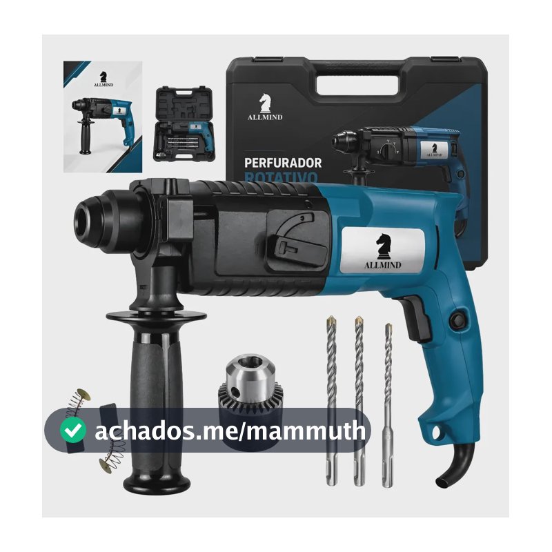 Furadeira Perfurador Rompedor Rotativo De Impacto 1000w Azul 220v