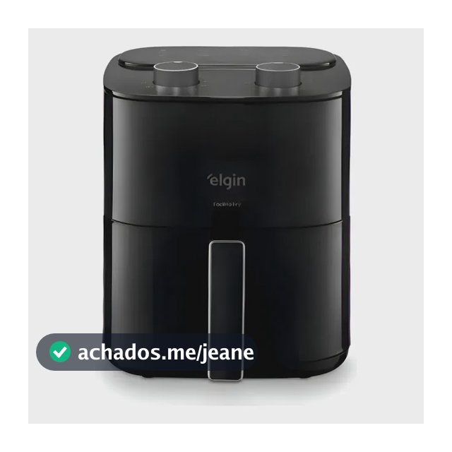 Fritadeira Air Fryer Elgin Facilita Fry 3,5l Potência 1400w Cor Preto 127v