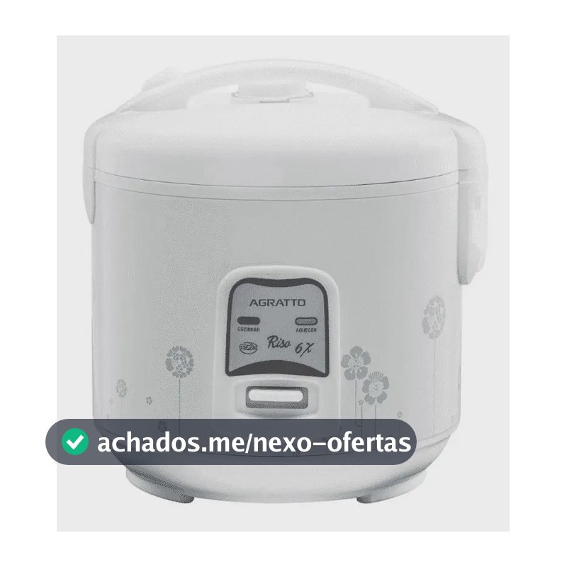 Panela Elétrica De Arroz Riso Pa6x Agratto Cor Branco Frequência 60 Hz