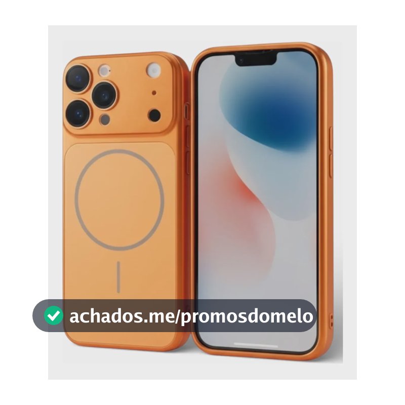 Capa Para iPhone 13 Pro Ao 17 Pro Max / Visual 17 Nos 13-16 Laranja iPhone 14 Pro Max