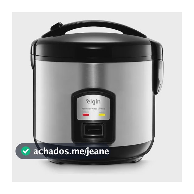 Panela de Arroz Elétrica Elgin 5 Xícaras 1 Litro 400W