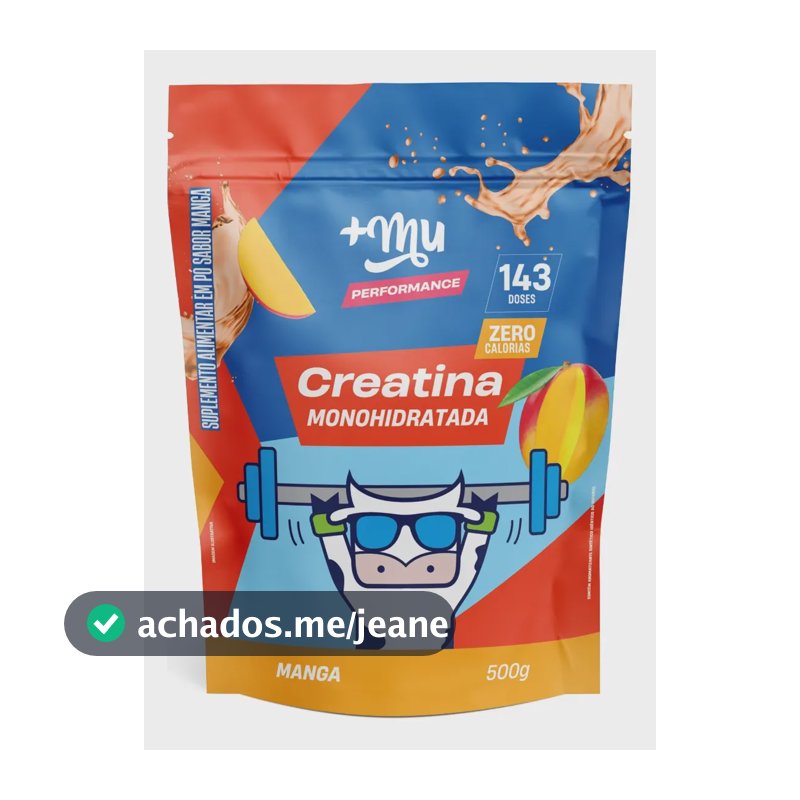 Creatina +Mu em pó sabor Manga x 500g