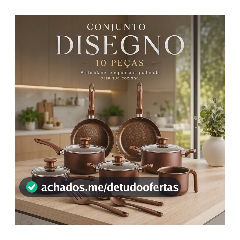 Jogo De Panelas 10 Peças Antiaderente Marrom Com Tampa De Vidro Linha Familiar Designo Cozinha Alumínio Revestido Ideal Para Fritura Arroz Vapor Fogão Gás Elétrico