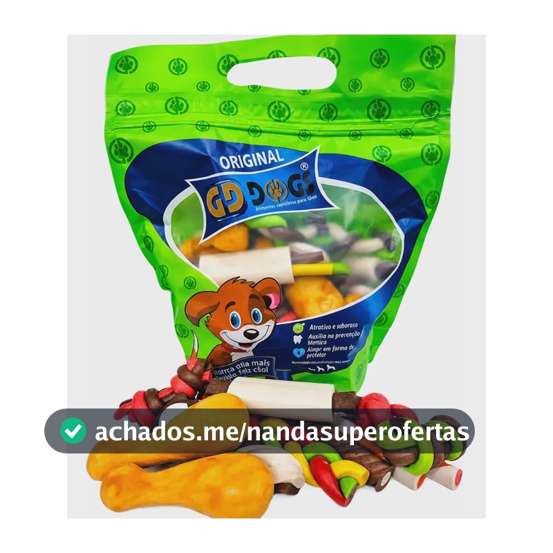 Petisco Mix Petiscos Sortidos Para Caes Gddogs 500g/ Snack