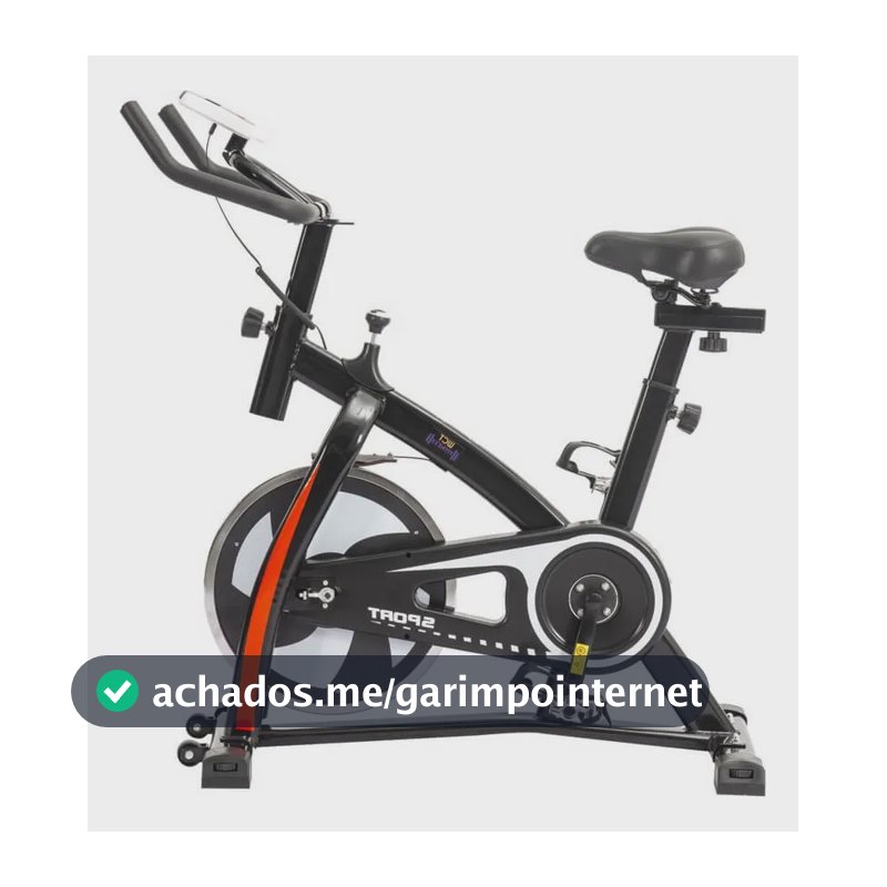 Bicicleta Spinning Wct Fitness 8kg Ergometrica Suporta 140kg Preto