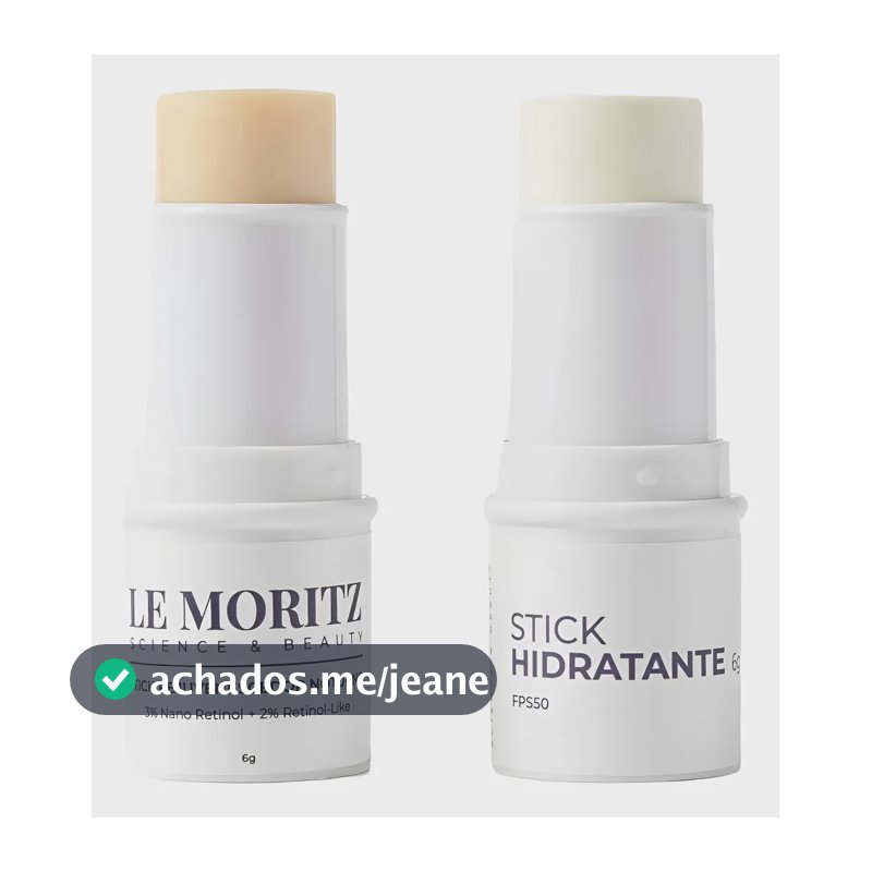 Kit Duo Dia E Noite Le Moritz Stick Hidratante Fps E Retinol