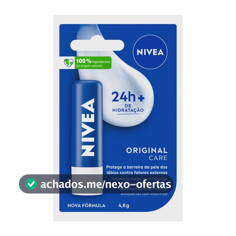 Hidratante Labial Nivea Original Care com 4,8g