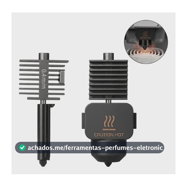 Bico Aço Endurecido 0,4mm Bambu Lab A1/A1 Mini