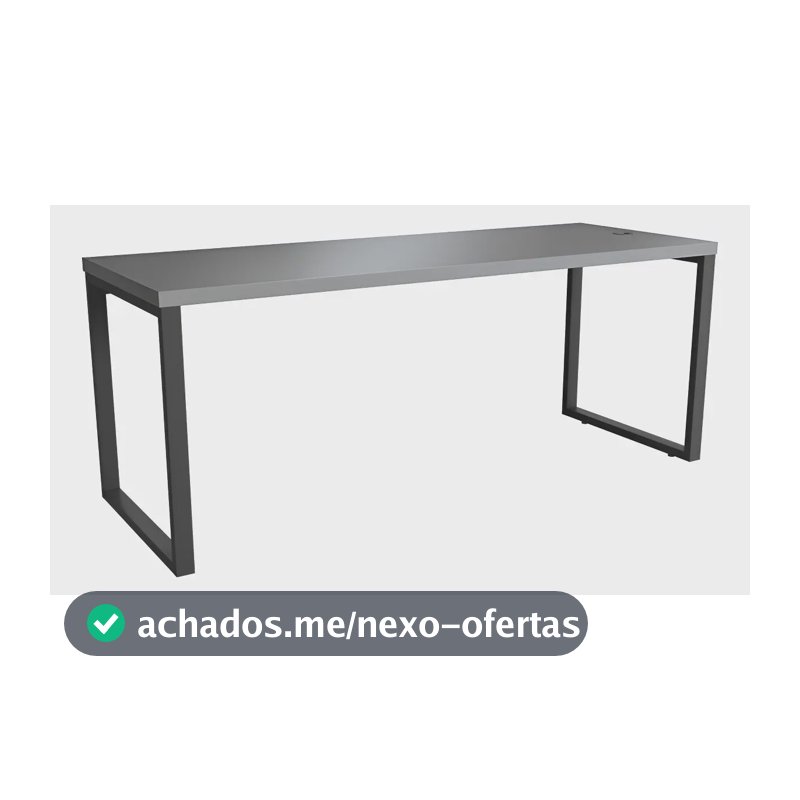 Mesa Diretor Kappesberg Office Platinum 190cm Chumbo