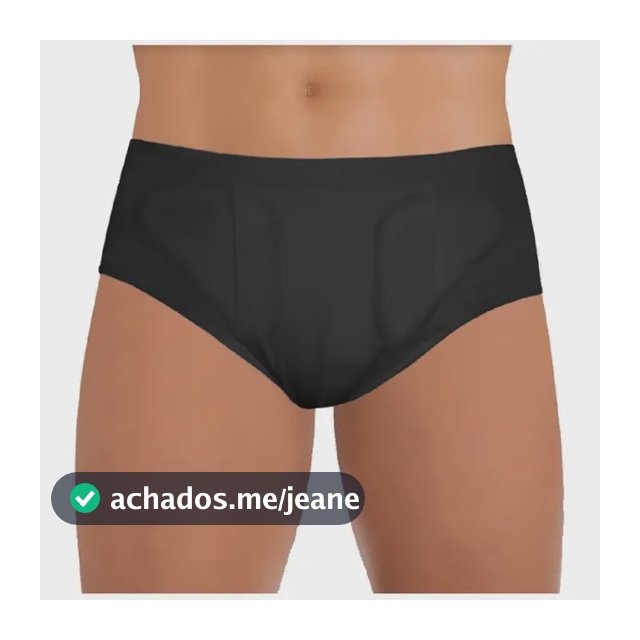 Cueca Para Hérnia Inguinal Dupla Preta Dilepe