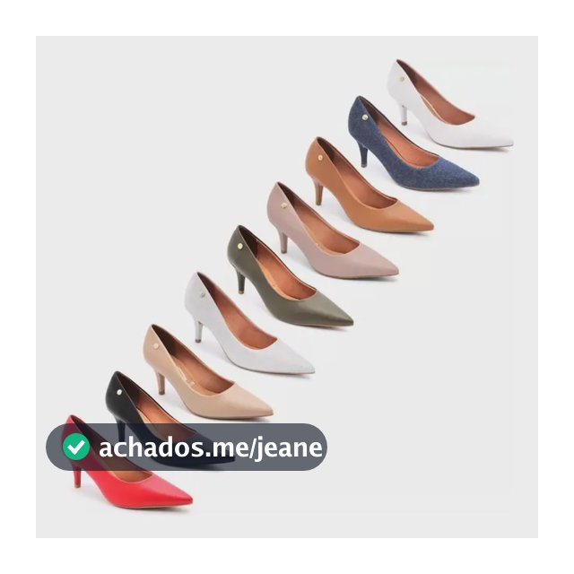 Scarpin Vizzano Feminino Salto Baixo Fino Macio Original