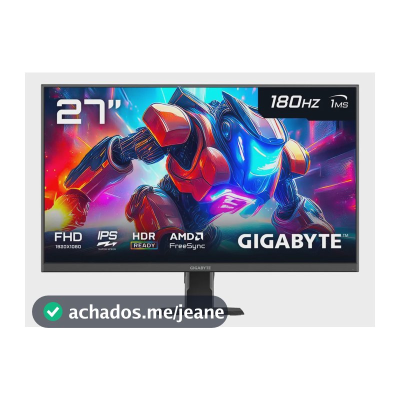 Gigabyte GS27FA Monitor Gaming 27cFHD 180Hz IPS de Super Velocidade